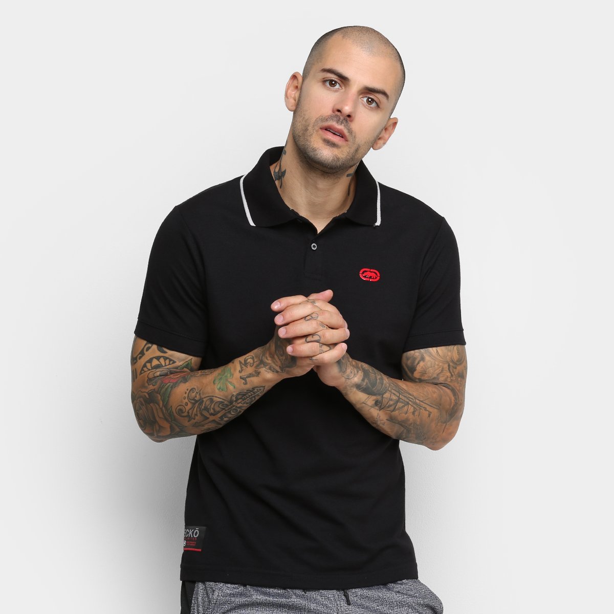 Camisa Polo Ecko Piquet Masculina