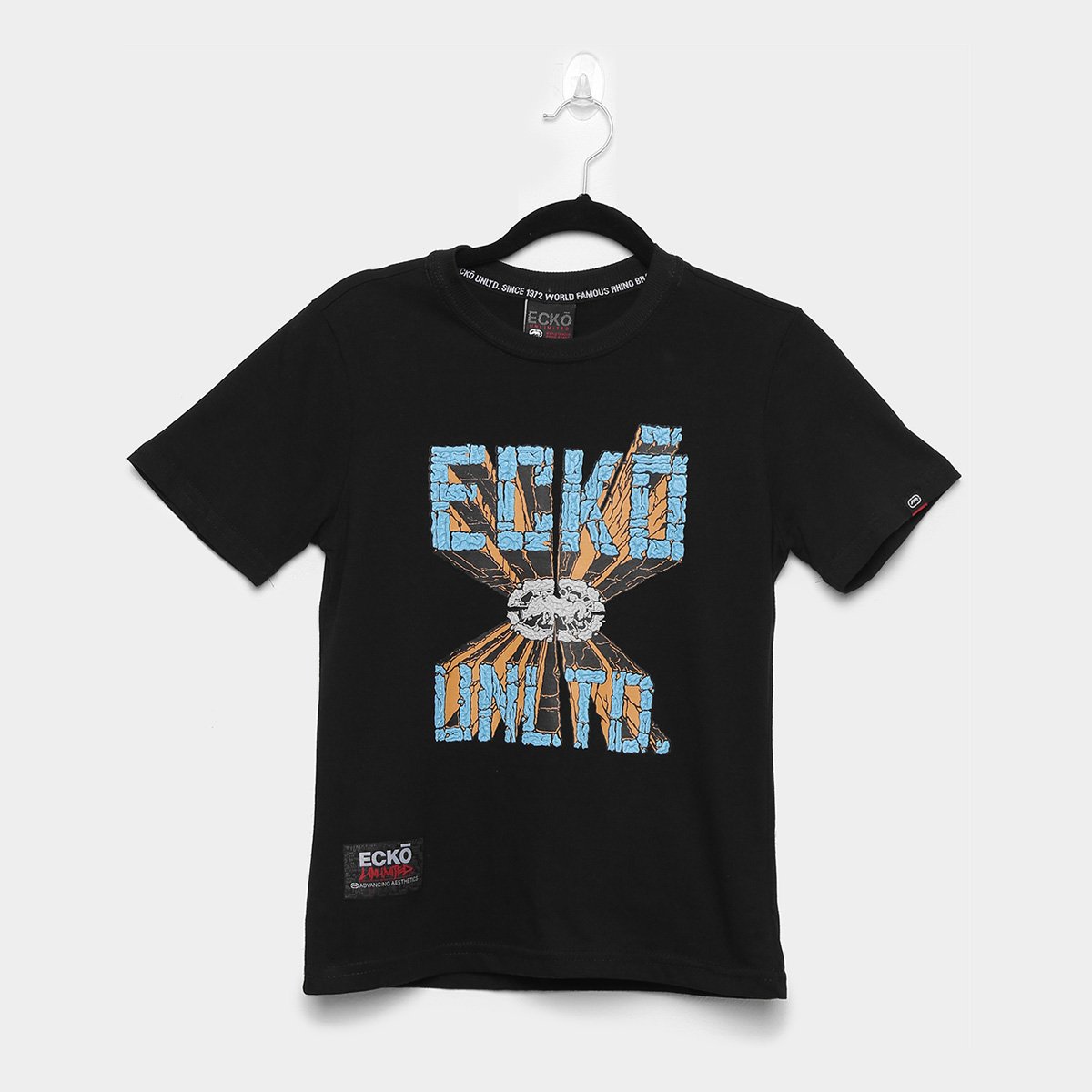 Camiseta Juvenil Ecko Unltd Estampada Manga Curta Masculina