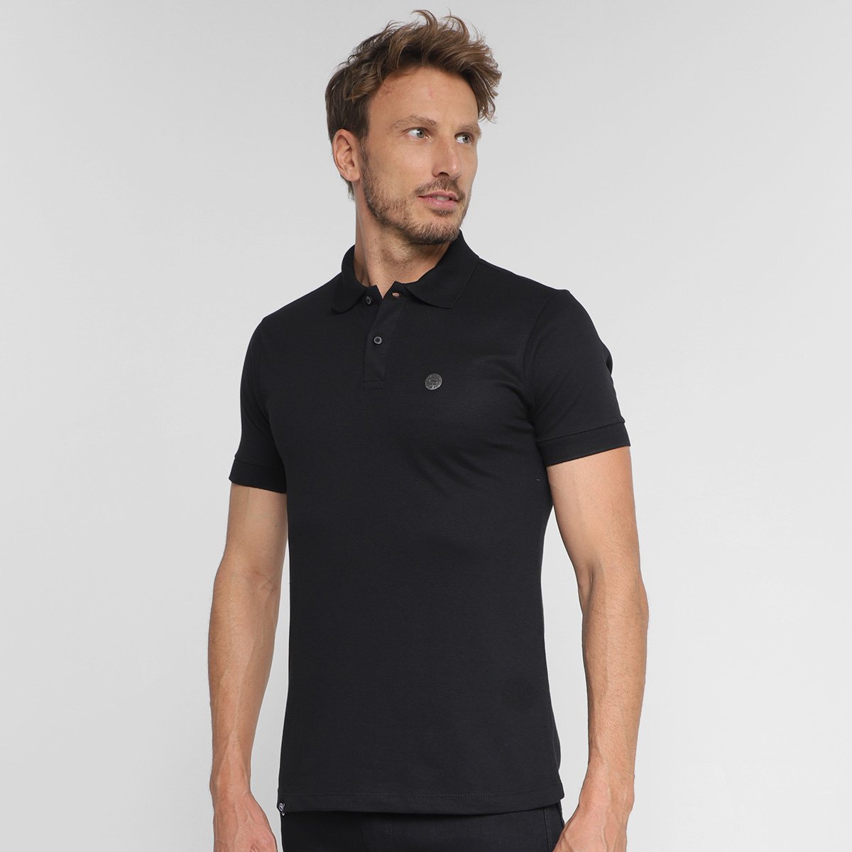 Camisa Polo Ecko Pique Fb Metal Masculina