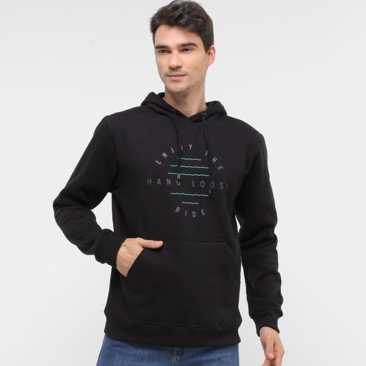 Moletom Hang Loose Olas Masculino