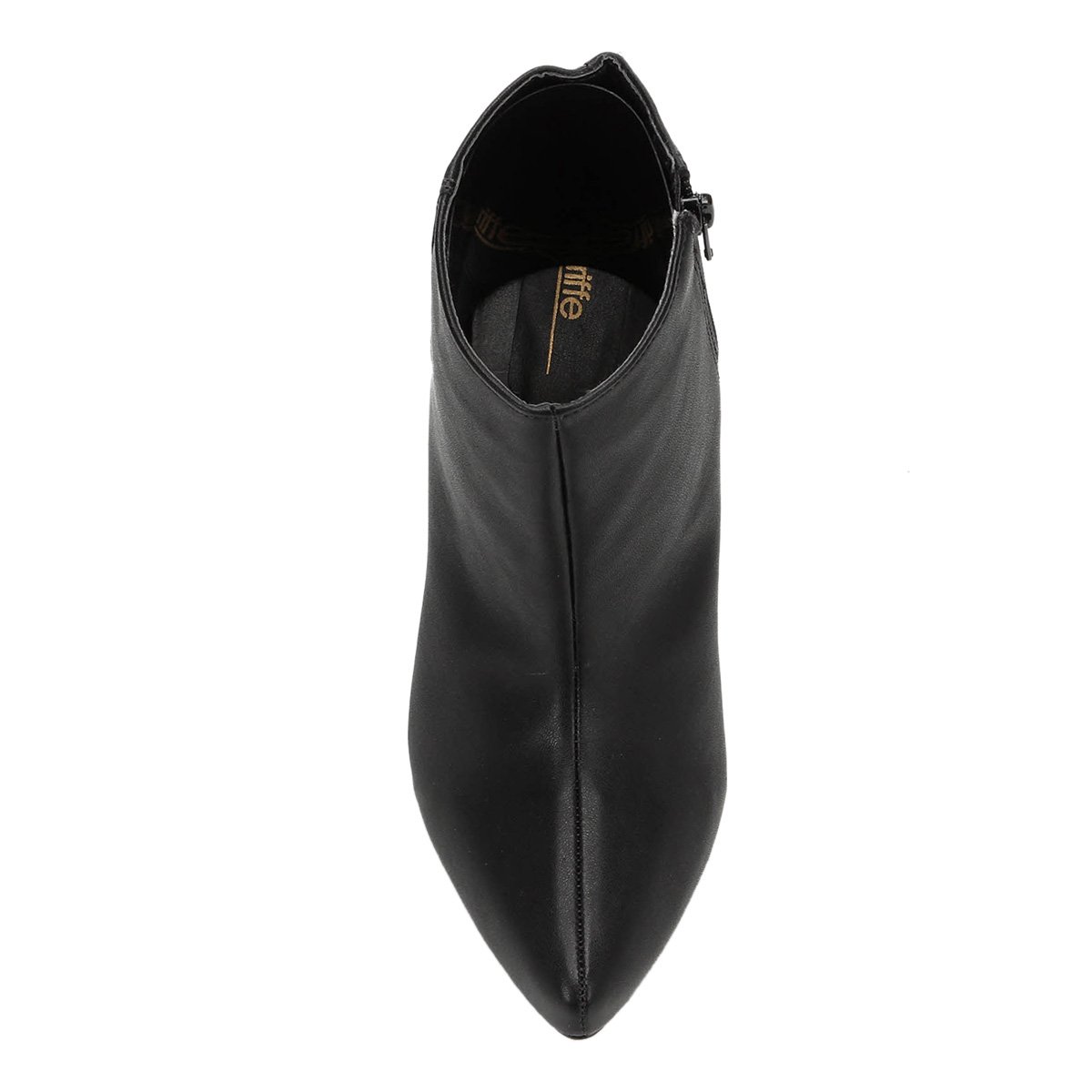 bota cano curto griffe salto grosso feminina