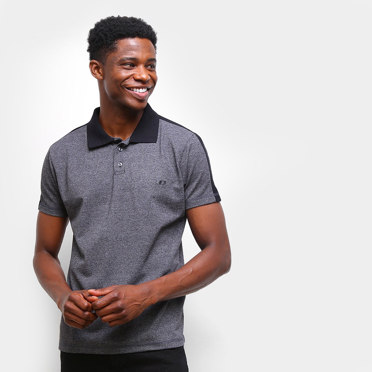 Camisa Polo Hd Blockade Mescla Masculina