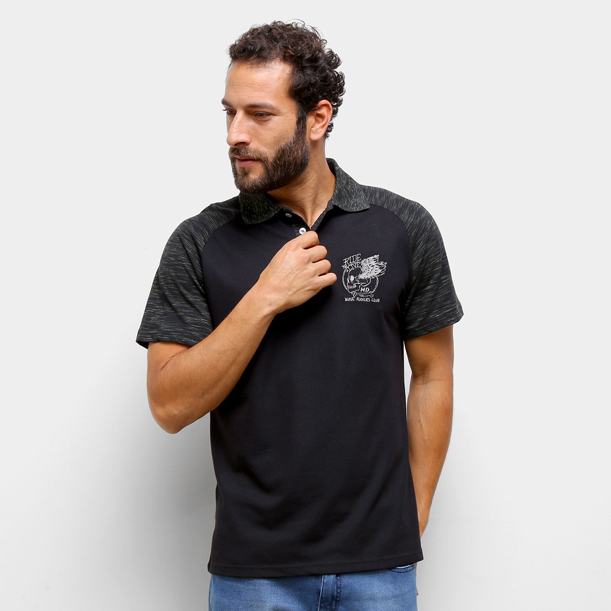 Camisa Polo HD Raglan Masculina