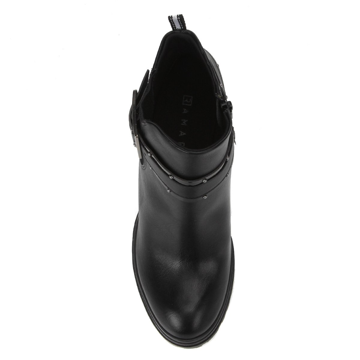 Bota Ramarim Cano Curto Tratorada Fivela Lateral Feminina