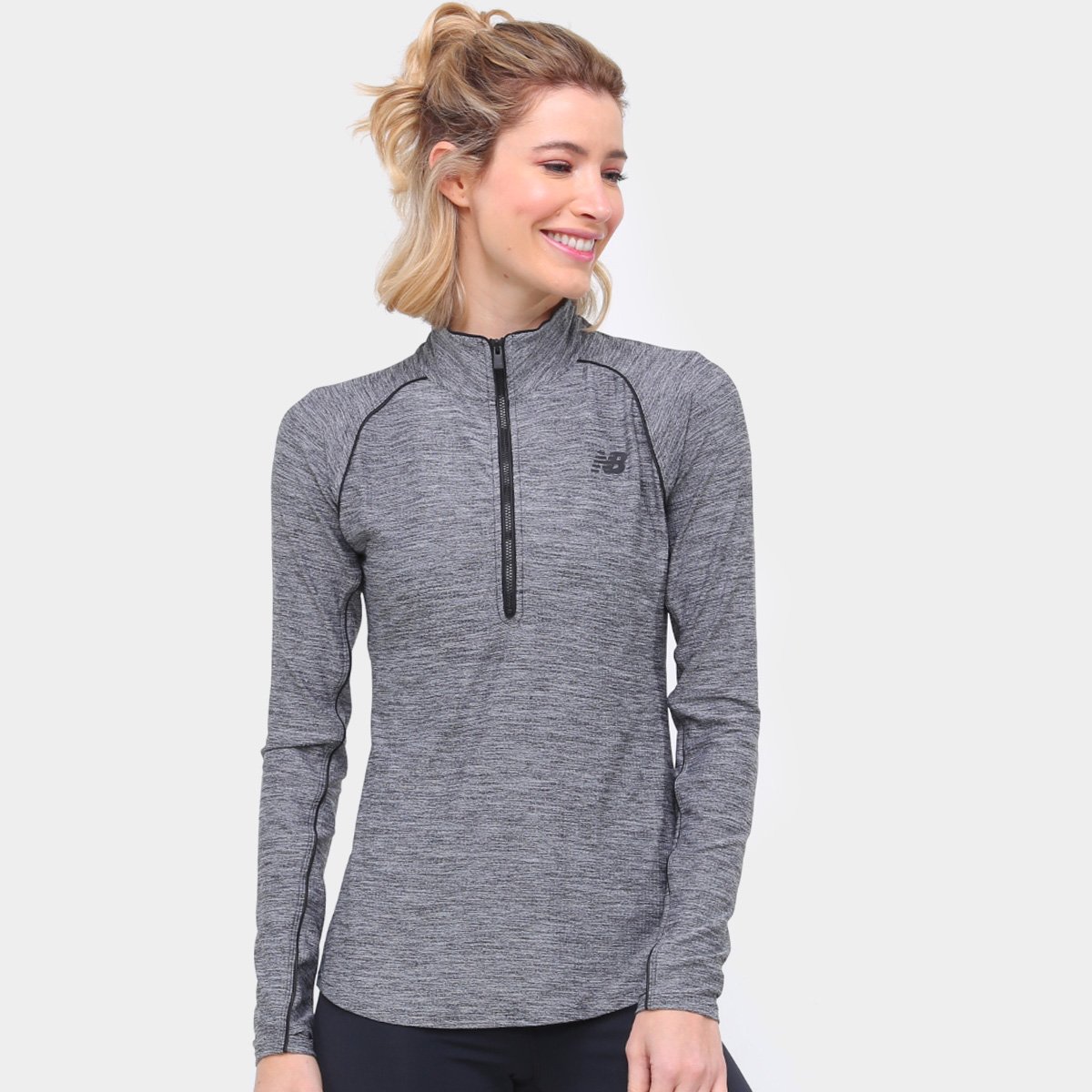 Blusa New Balance Transform Zip Feminina