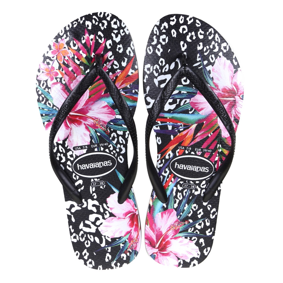 Sandália Havaianas Slim Animal Floral Feminina
