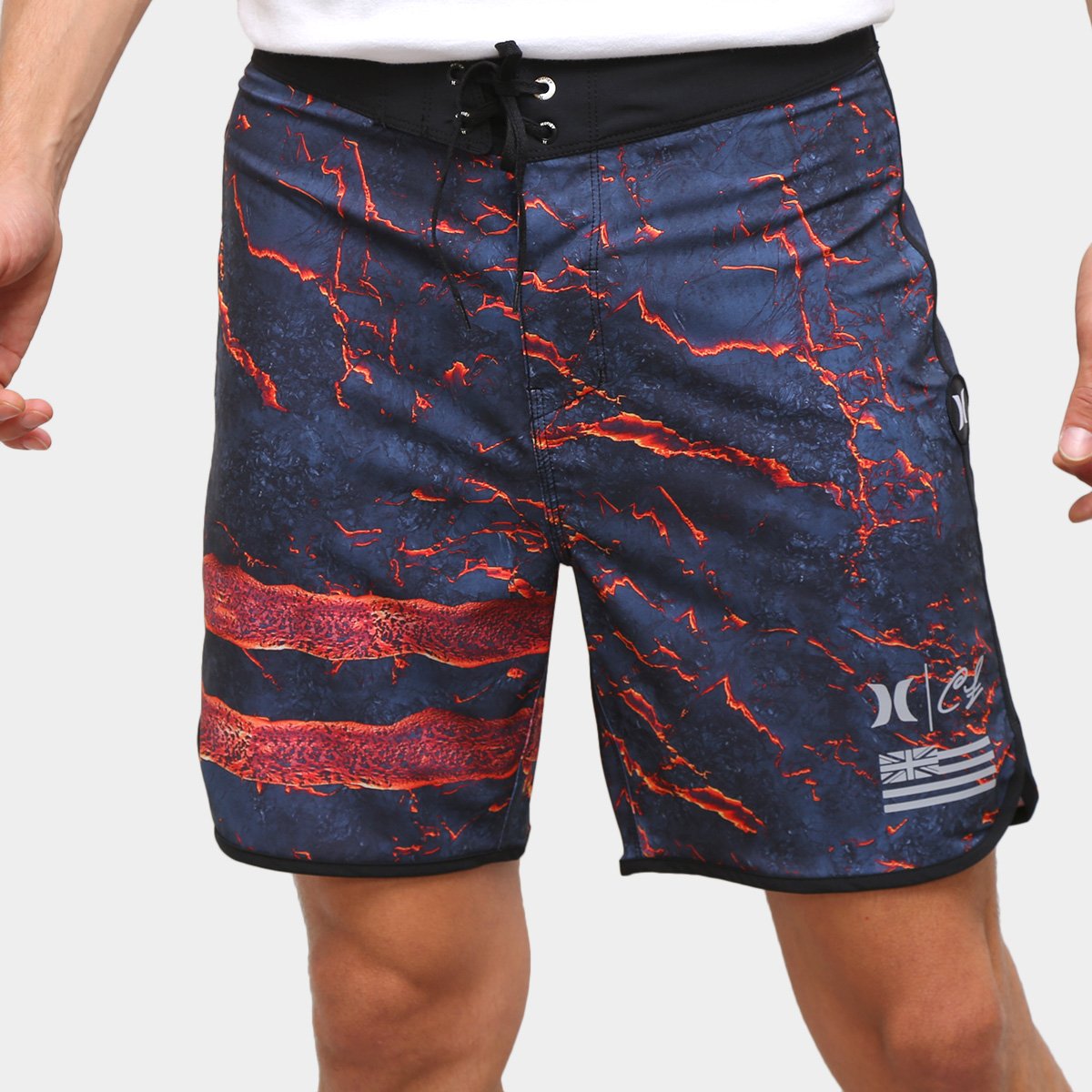 Bermuda Água Hurley Phantom Clark Little Lava Masculina