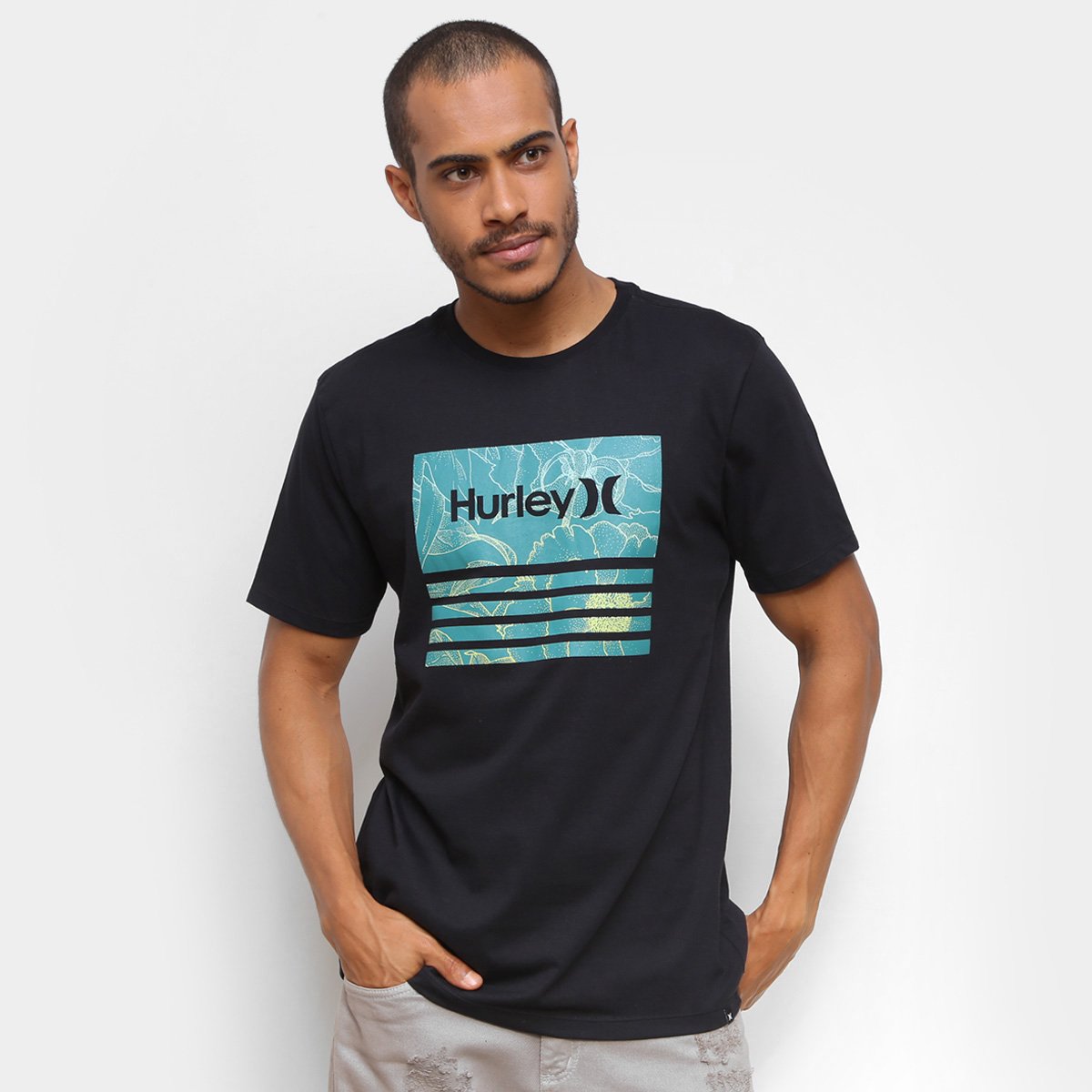 Camiseta Hurley Bordeline Fill Masculina