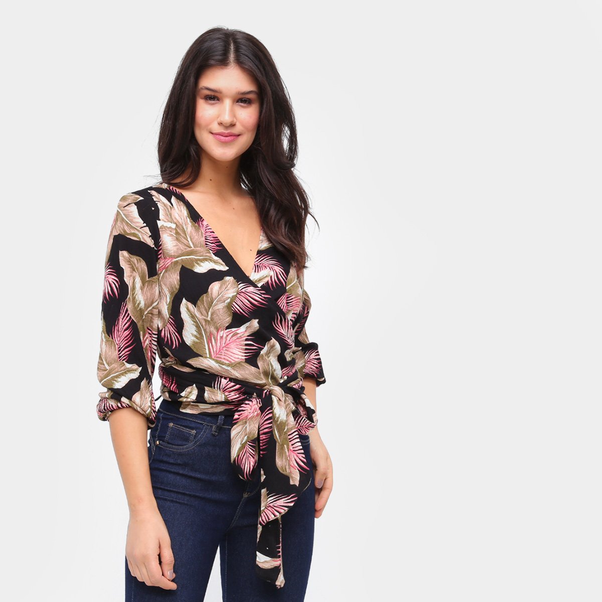 Blusa Billabong Love Wrapped Amarração Feminina