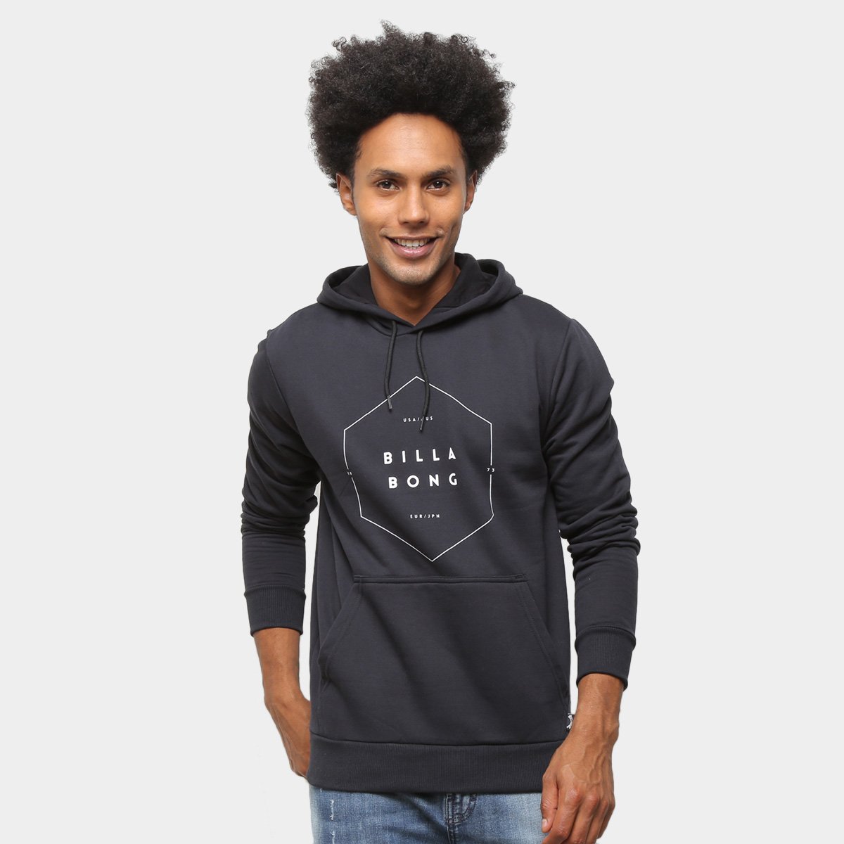 Moletom Billabong Answer Canguru Masculino