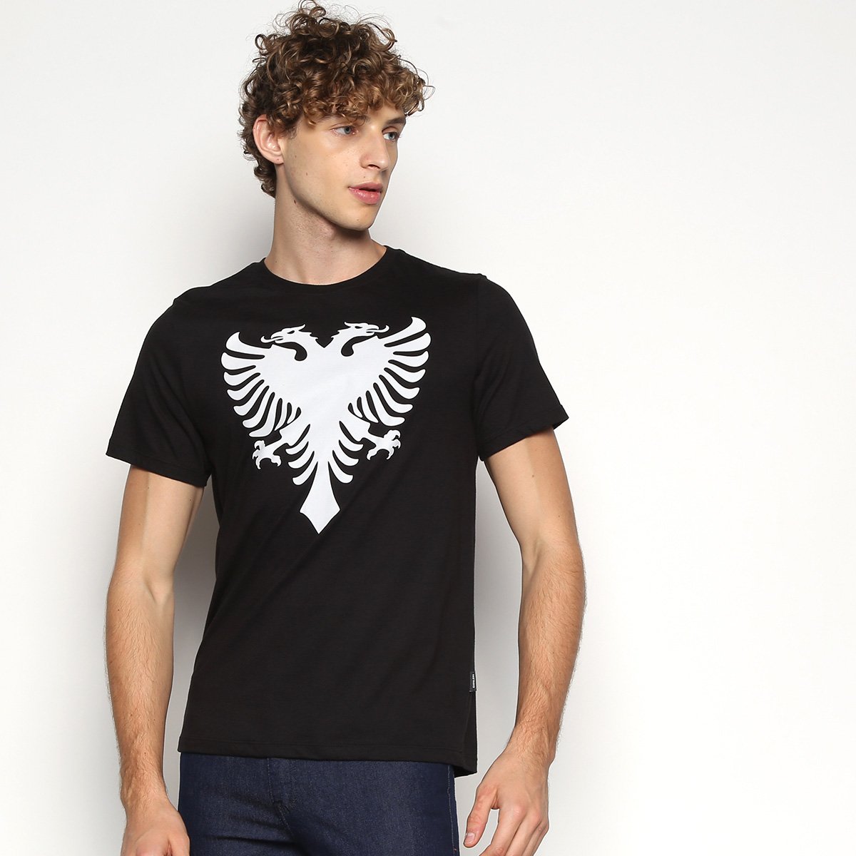 Camiseta Cavalera Estampada Manga Curta