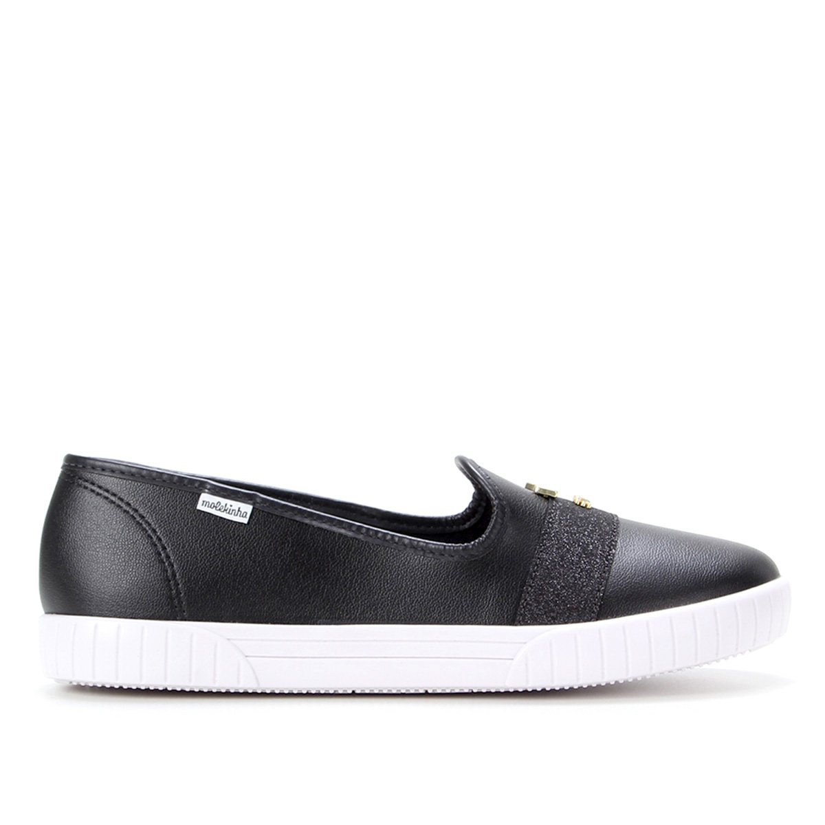 Tênis Slip On Infantil Molekinha Brilho Feminino