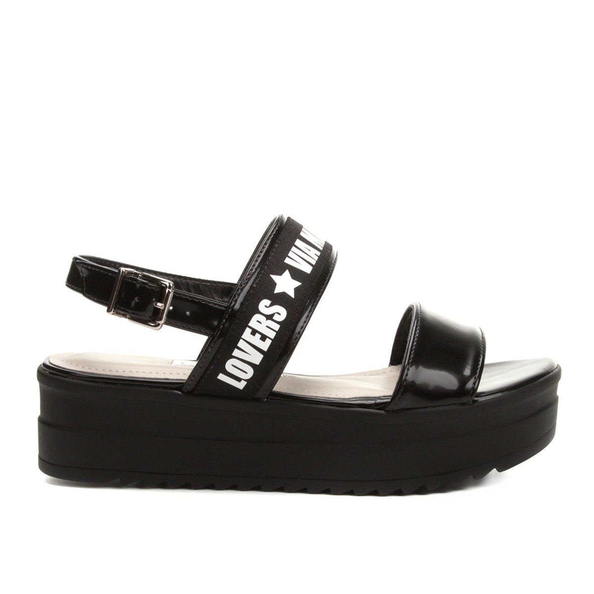 Sandália Via Marte Flatform Lovers Feminina