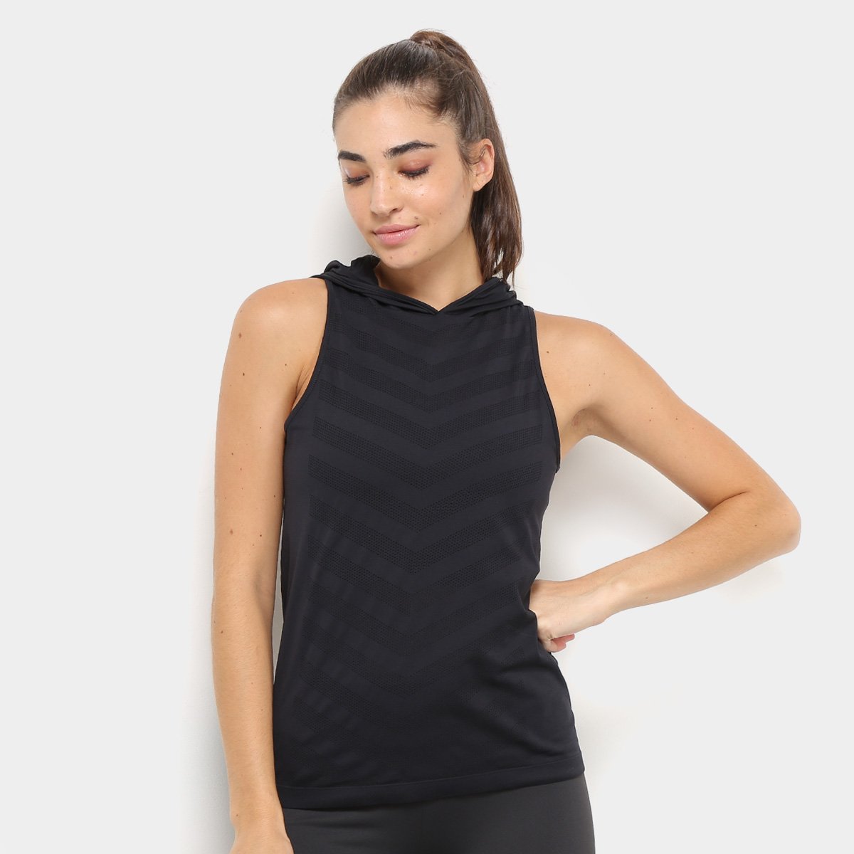 Camiseta Regata Lupo Capuz Feminina