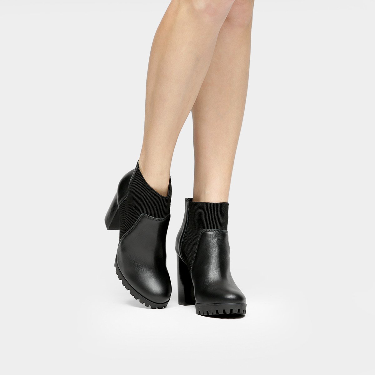 bota couro cano curto jorge bischoff feminina