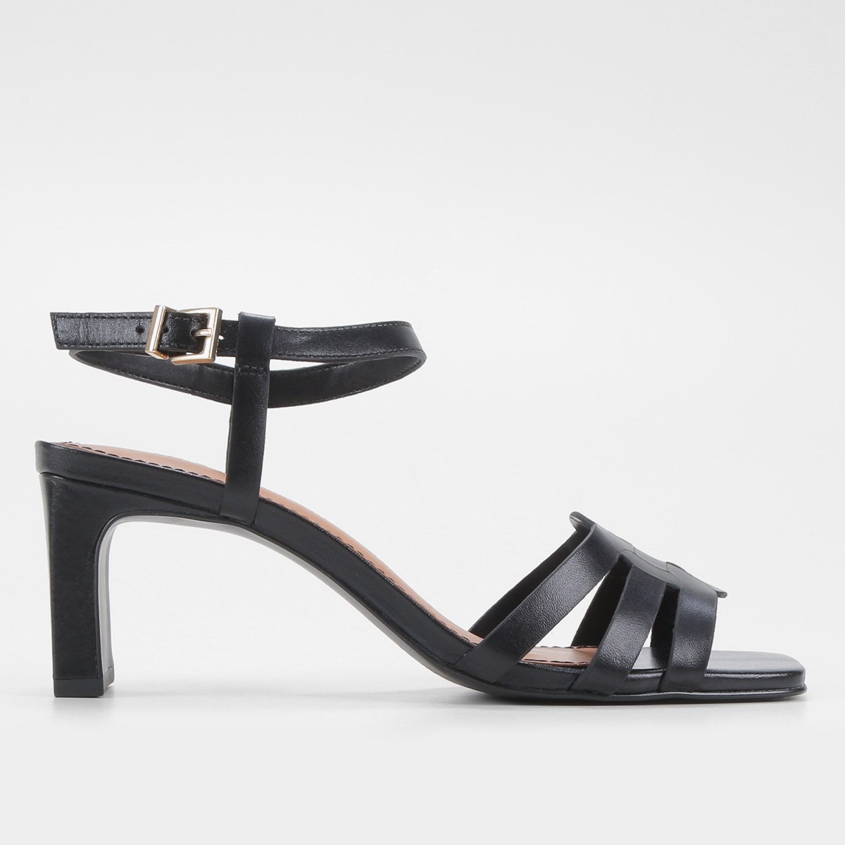 Sandália Couro Loucos & Santos Salto Bloco Feminina