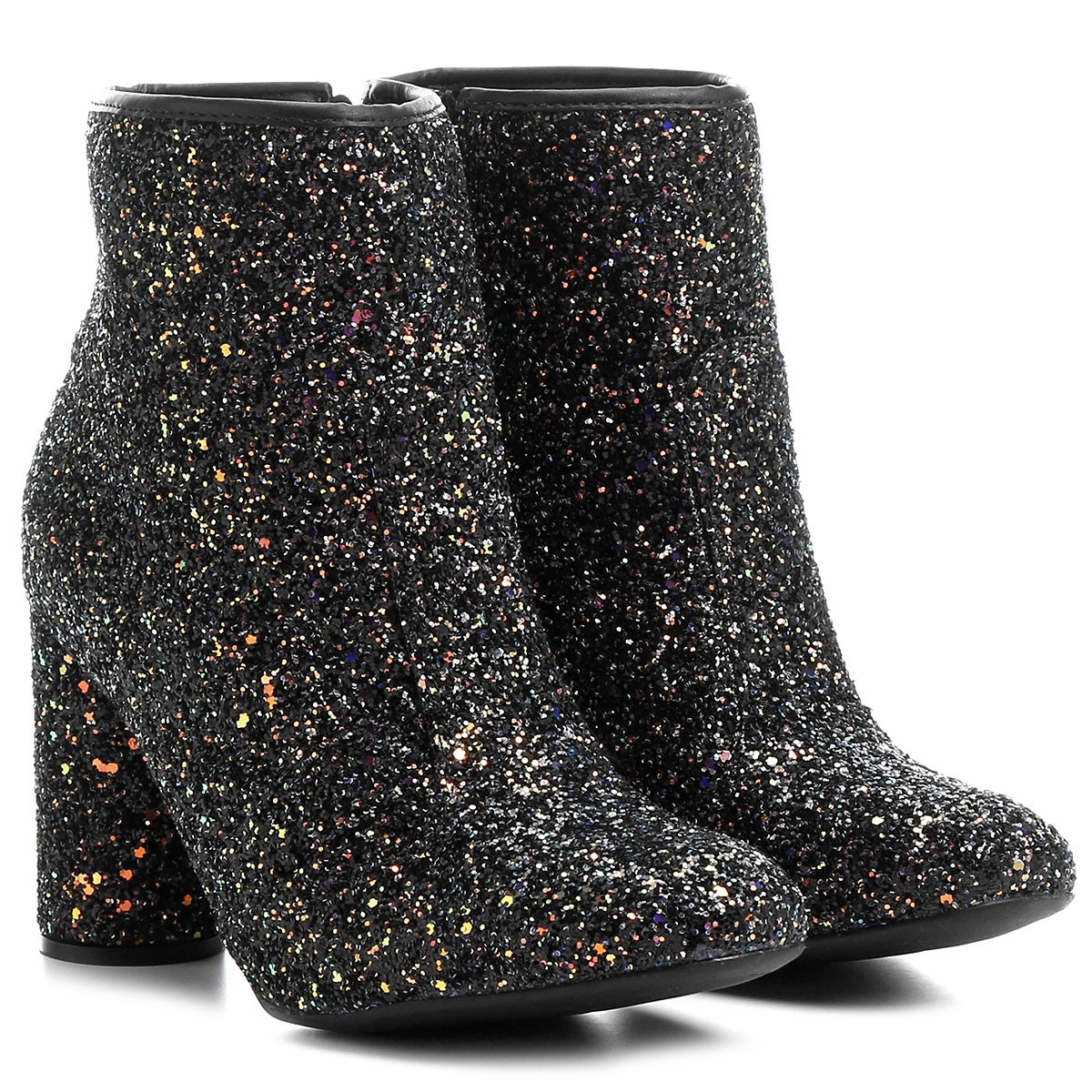 Bota Cano Curto Vizzano Glitter Feminina