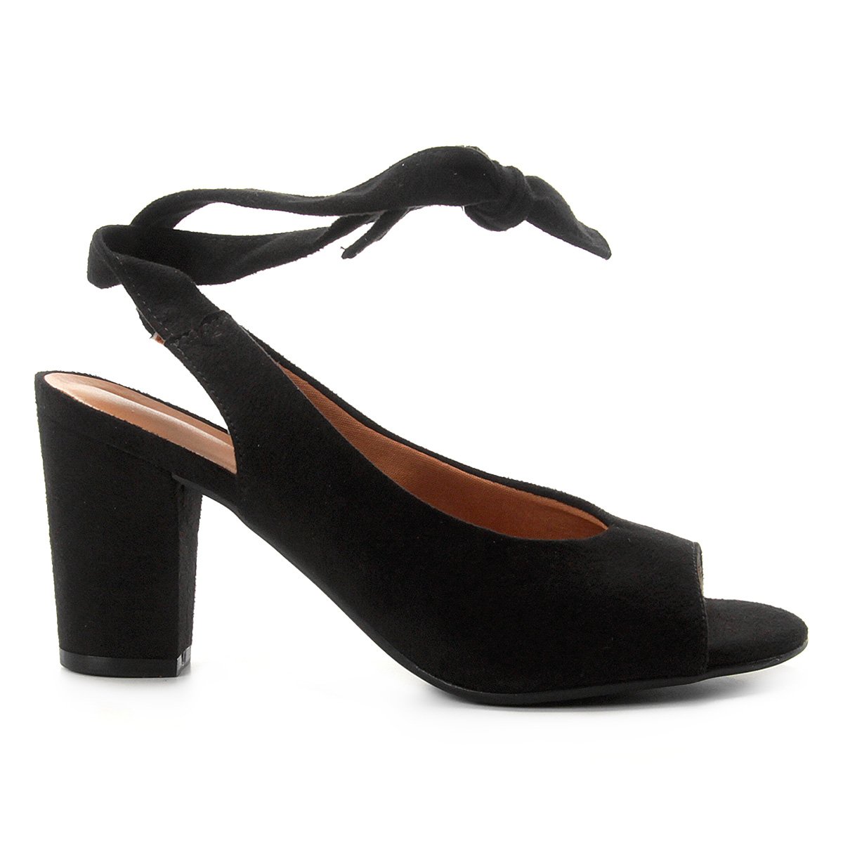 sandália vizzano amarrações salto grosso