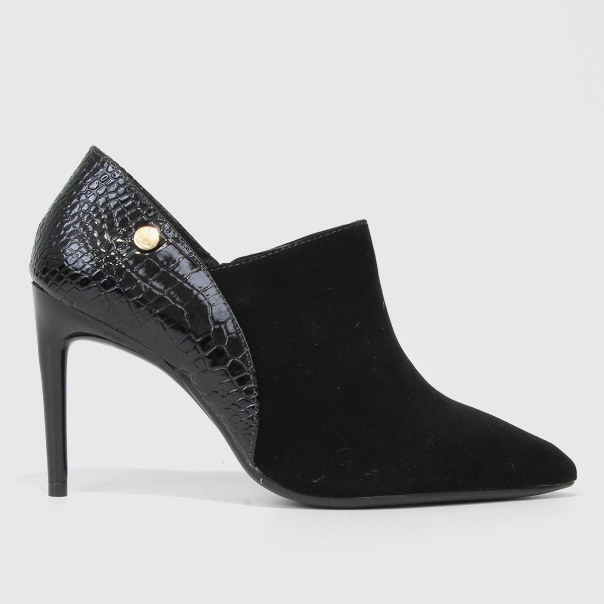 Ankle Boot Vizzano Salto Alto Fino Nobuck