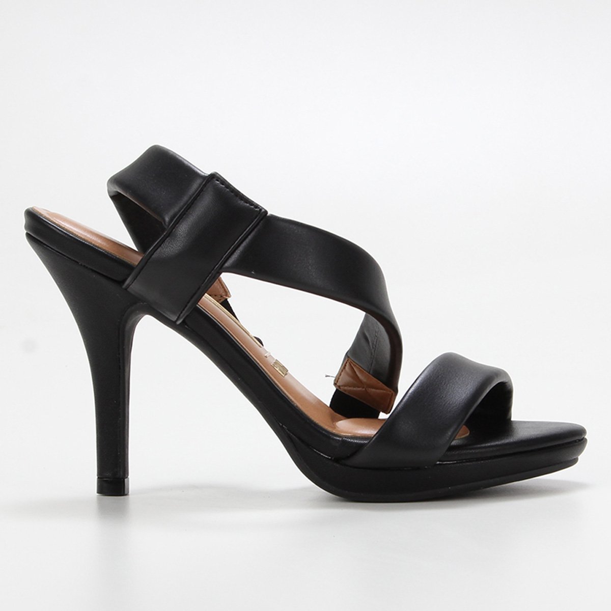 Sandália Vizzano Salto Fino Tira Transpassada Feminina