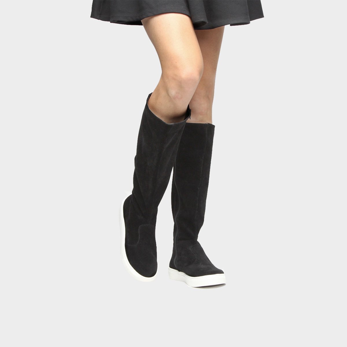 Bota Di Cristalli Cano Alto Solado Tênis