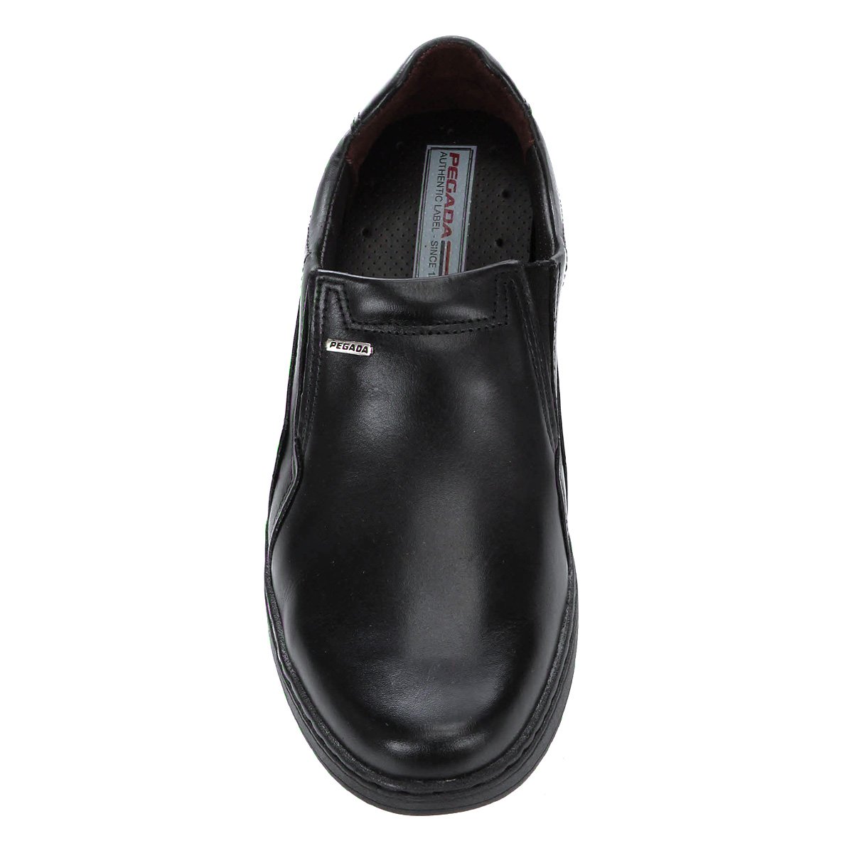 Sapato Social Couro Pegada Bico Redondo