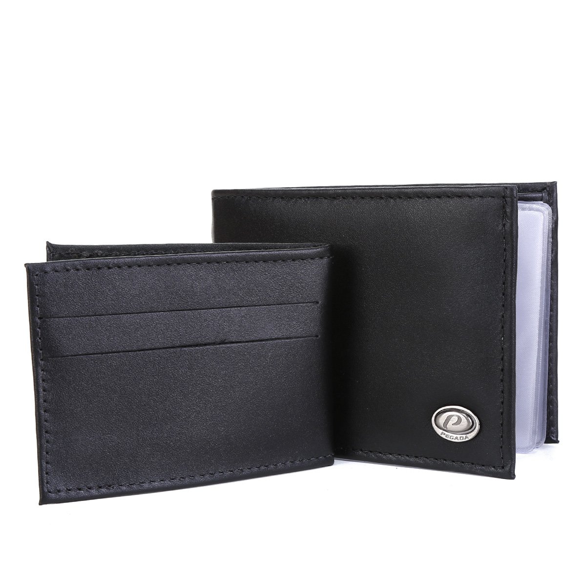 Carteira Couro Pegada Porta Cartões Masculina