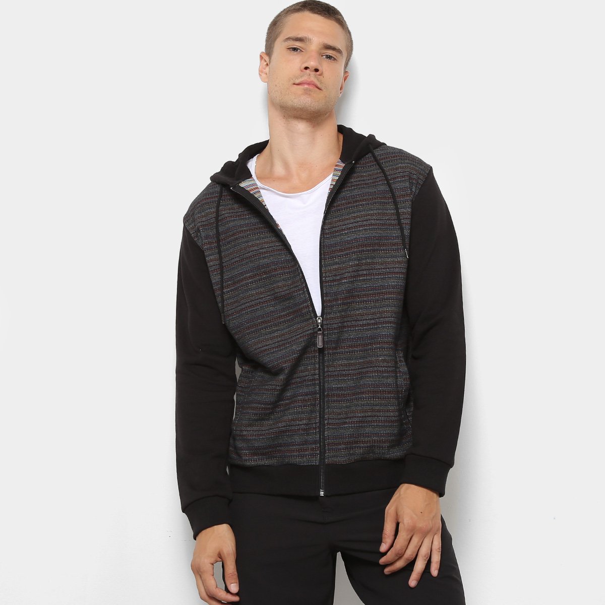 Moletom Mood Mescla Bicolor Masculino