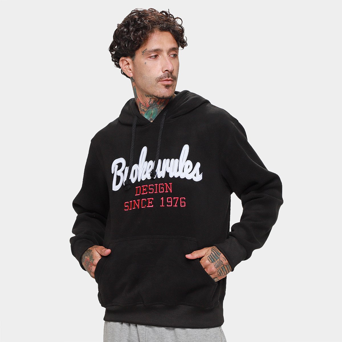 Moletom Broken Rules Bordado 540387 Masculino