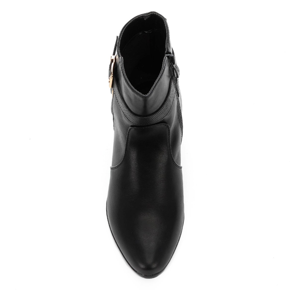 bota mooncity cano curto tiras