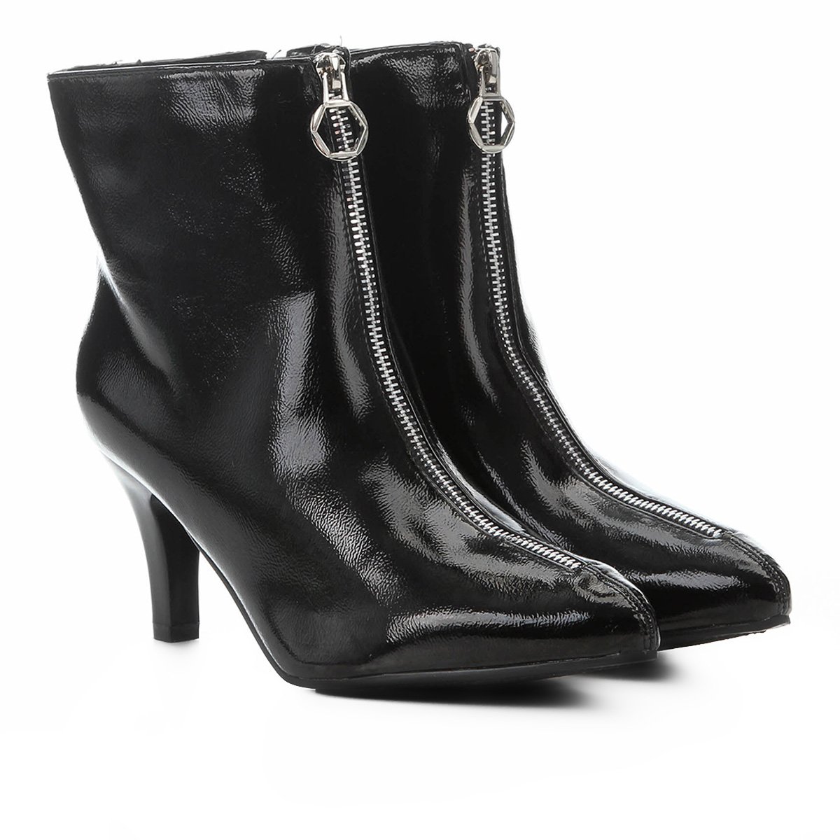 Bota Mooncity Zíper Frontal Feminina
