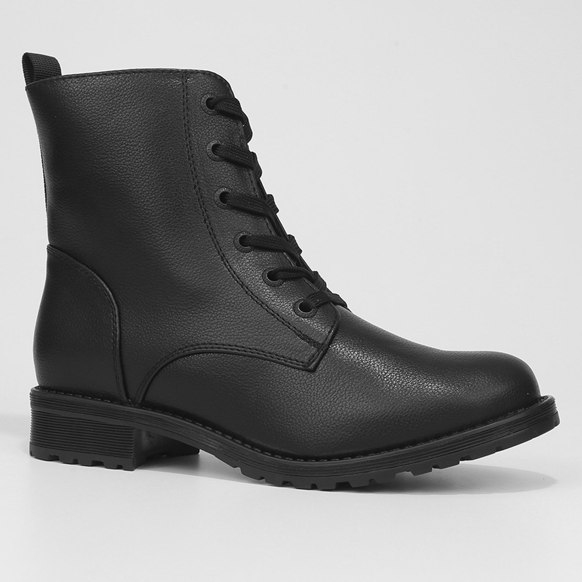 Bota Coturno Cano Curto Mooncity Básico Feminino