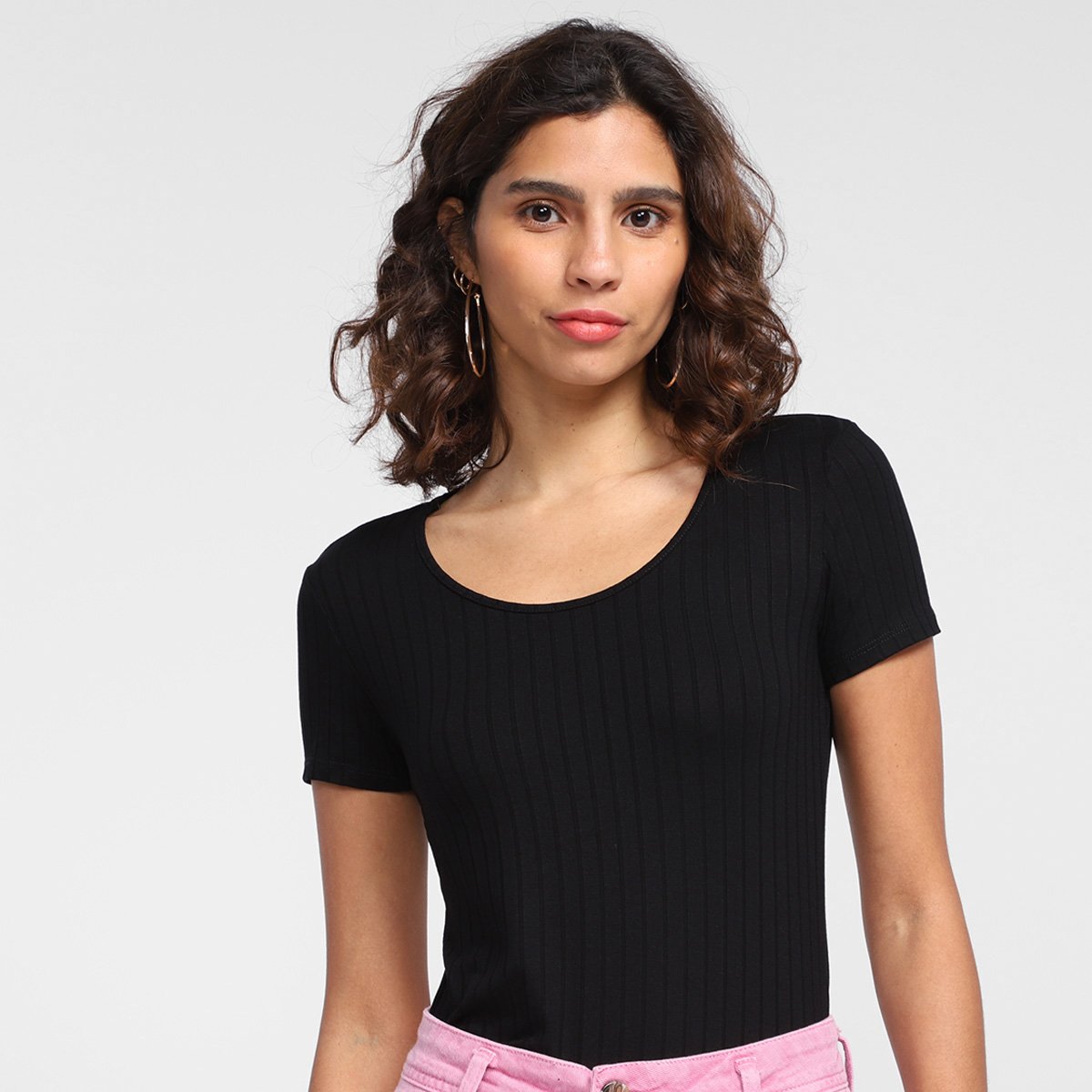 Blusa Malwee Justa Canelada Feminina