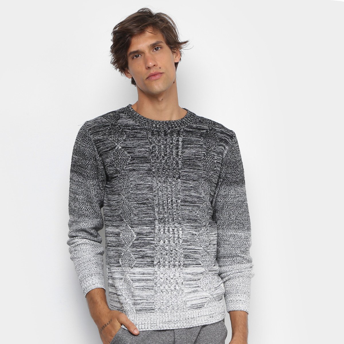 Tricô Foxton Mesclado Masculino