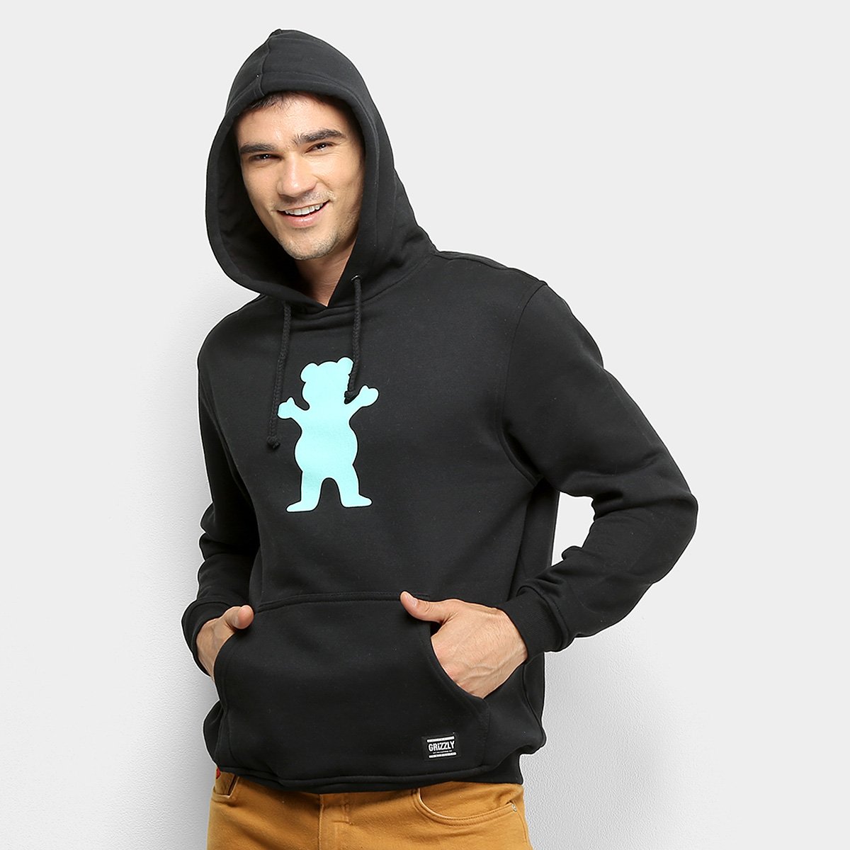 Moletom Grizzly Og Bear Pullover C/ Capuz Masculino