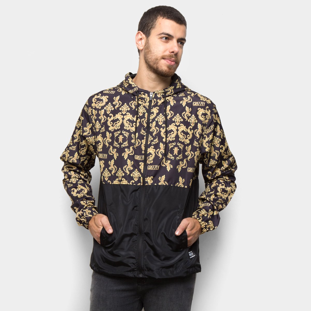 Jaqueta Corta Vento Grizzly Goldleaf Masculina