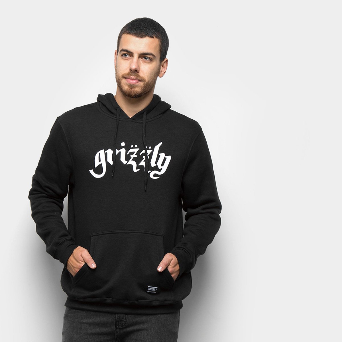 Moletom Grizzly Motogrizz Canguru Masculino
