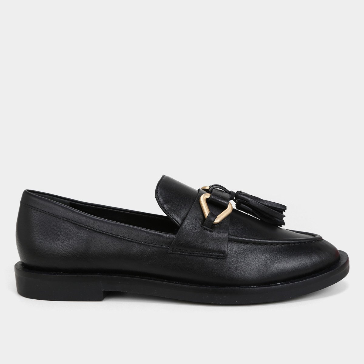 Mocassim Couro Carrano Barbicacho Feminino