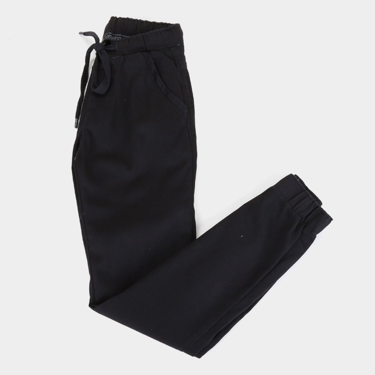 Calça Sarja Juvenil Gansgter Cordão Masculina