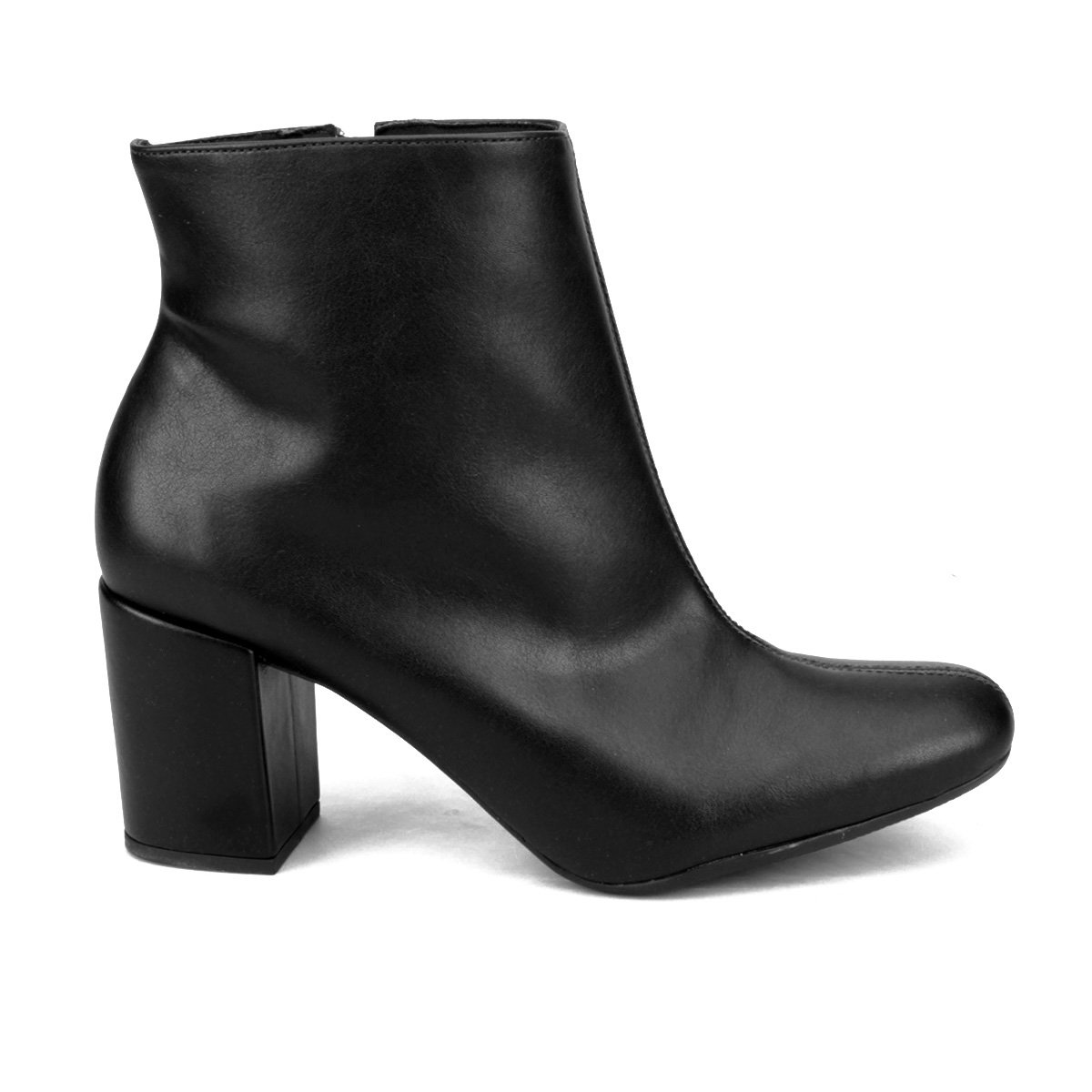 bota cano curto zatz salto grosso feminina