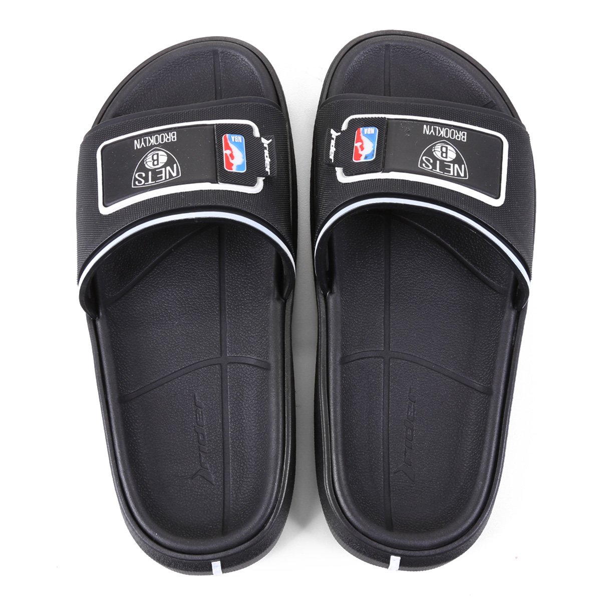 Chinelo Rider NBA Block Slide Ad Brooklyn Nets Masculino