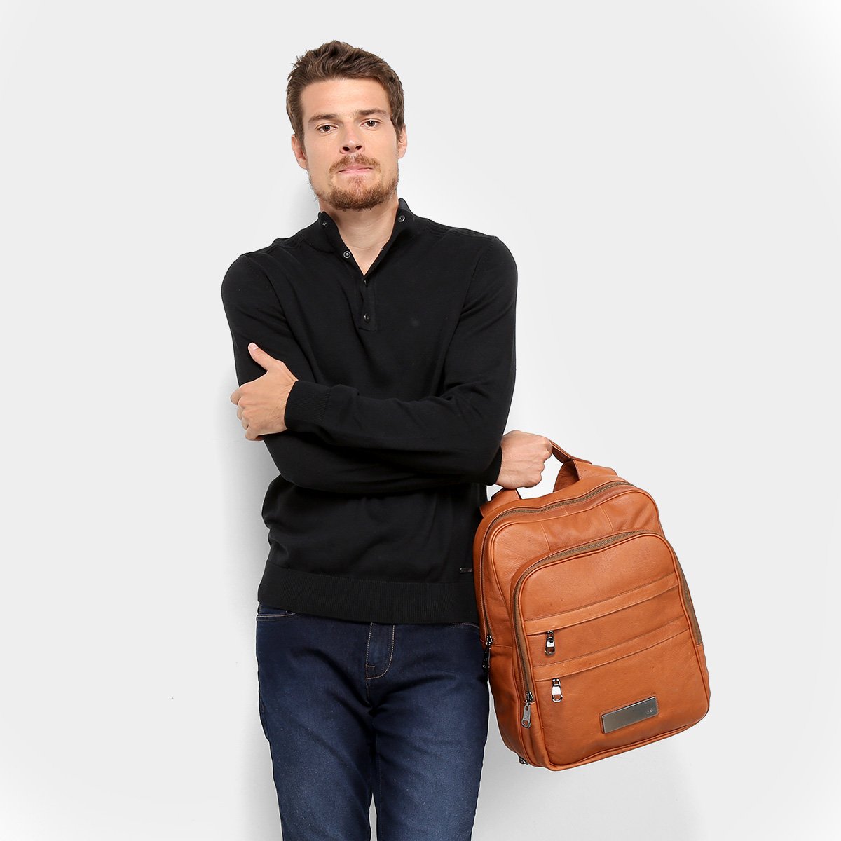 Malha JAB Cotton Com Botão Masculina