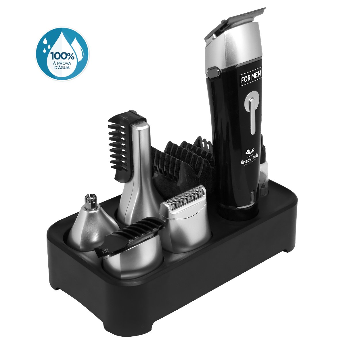 Kit Aparador de Pelos Relaxbeauty Multi Groom À Prova D'Água