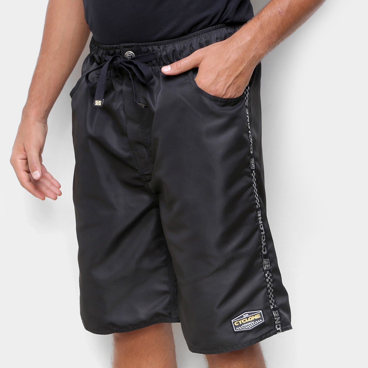 Bermuda Cyclone Pel Galão Black X Gold Masculina