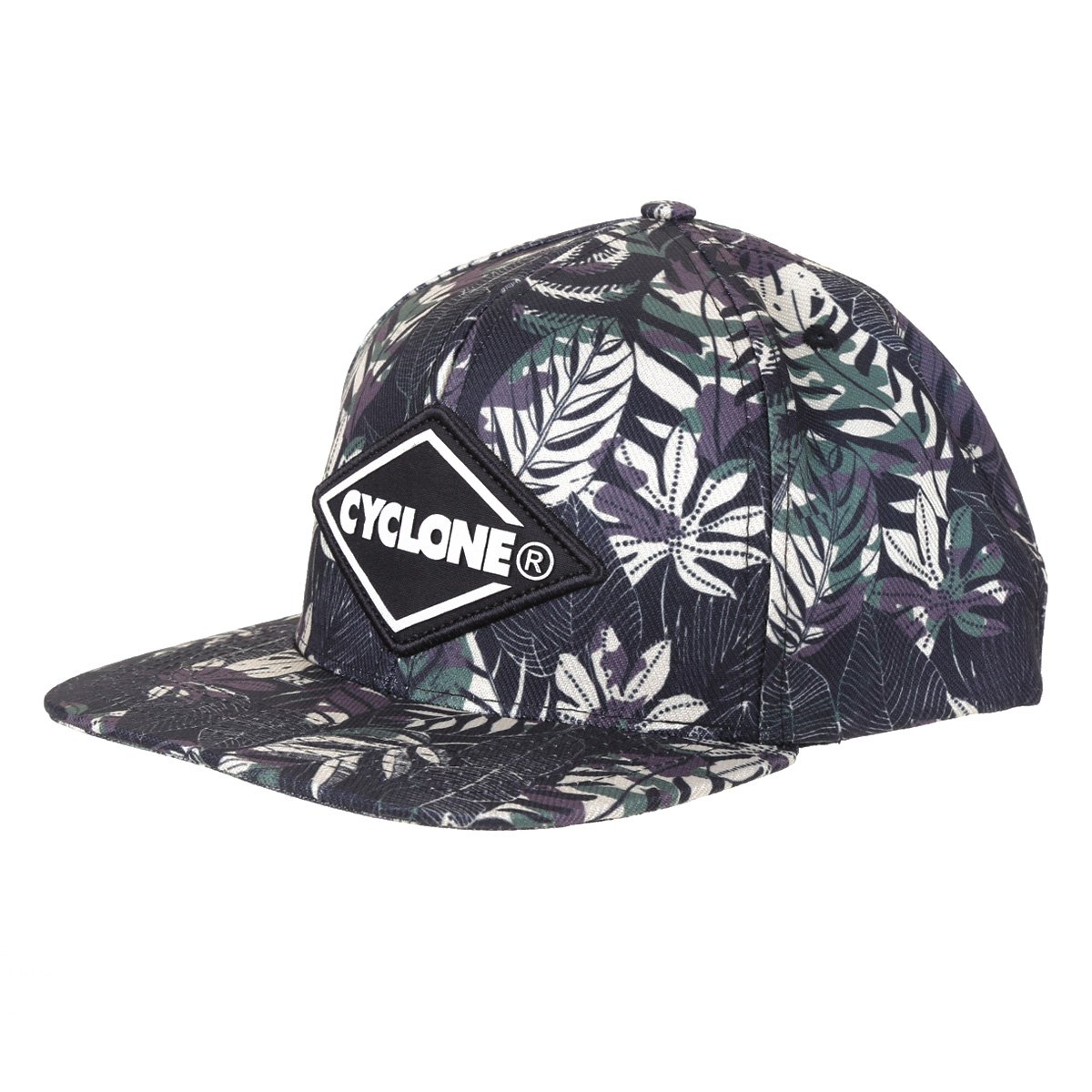 Boné Cyclone Aba Reta Snapback Camuflado Folhagens