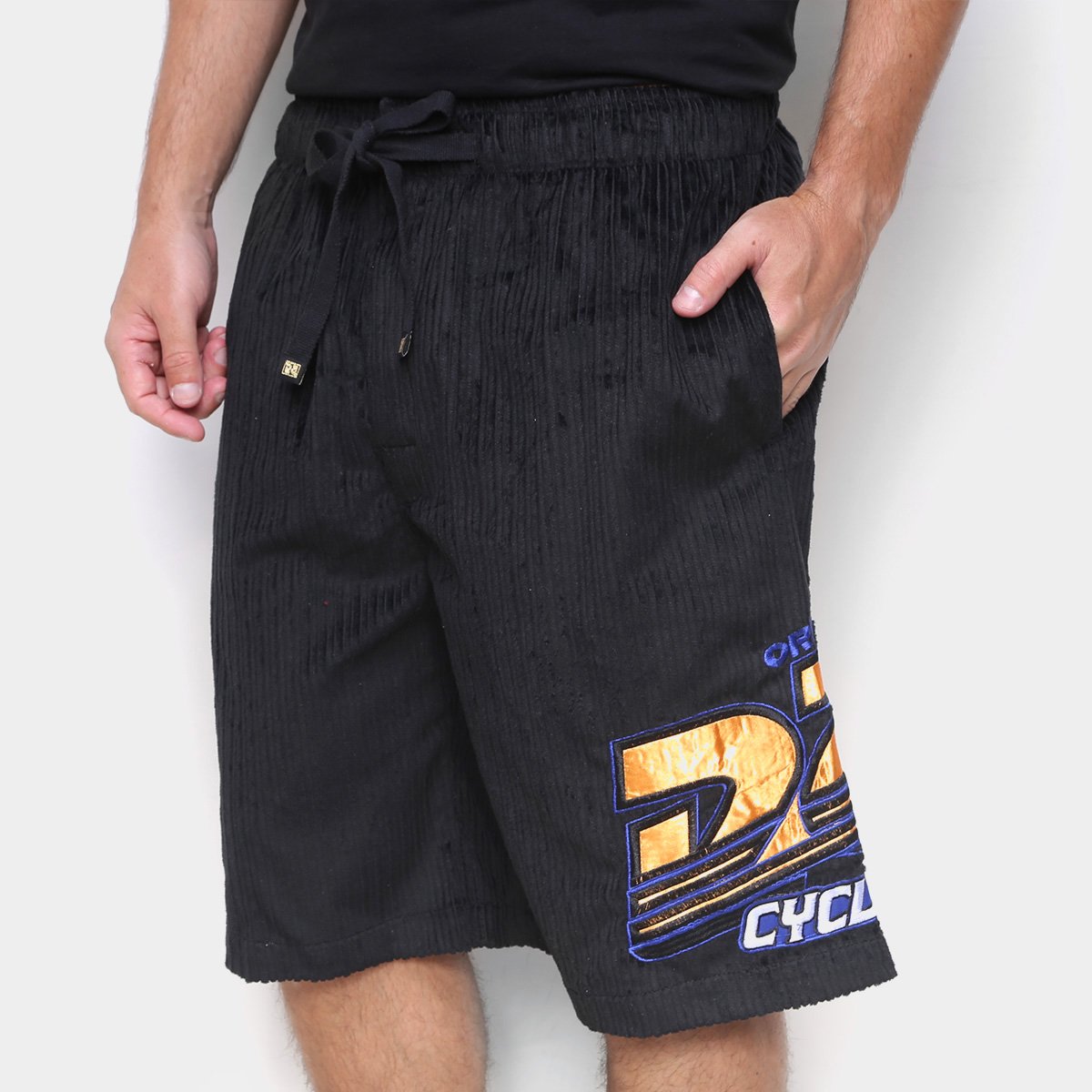 Bermuda Cyclone Veludo Relax Corfu Masculina