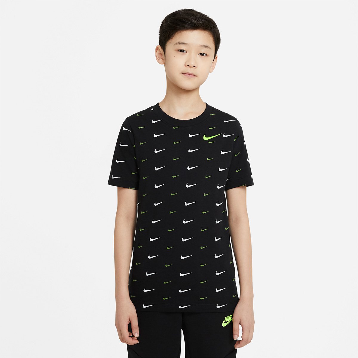 Camiseta Infantil Nike Sportwear Swoosh Full Print Masculina