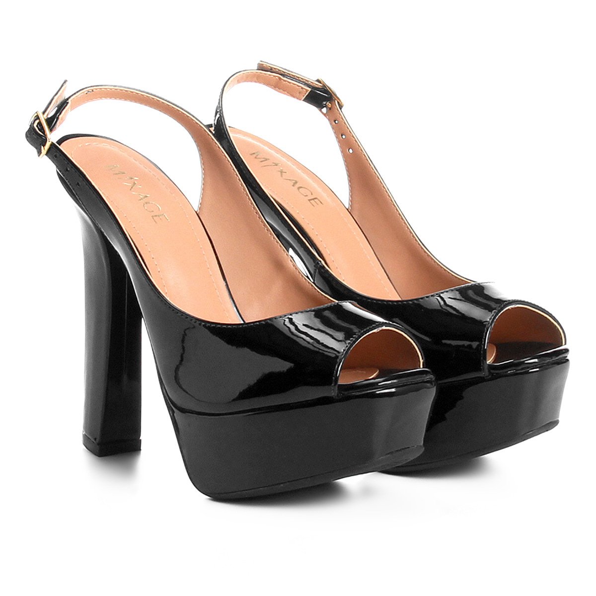 Peep Toe Mixage Meia Pata Chanel