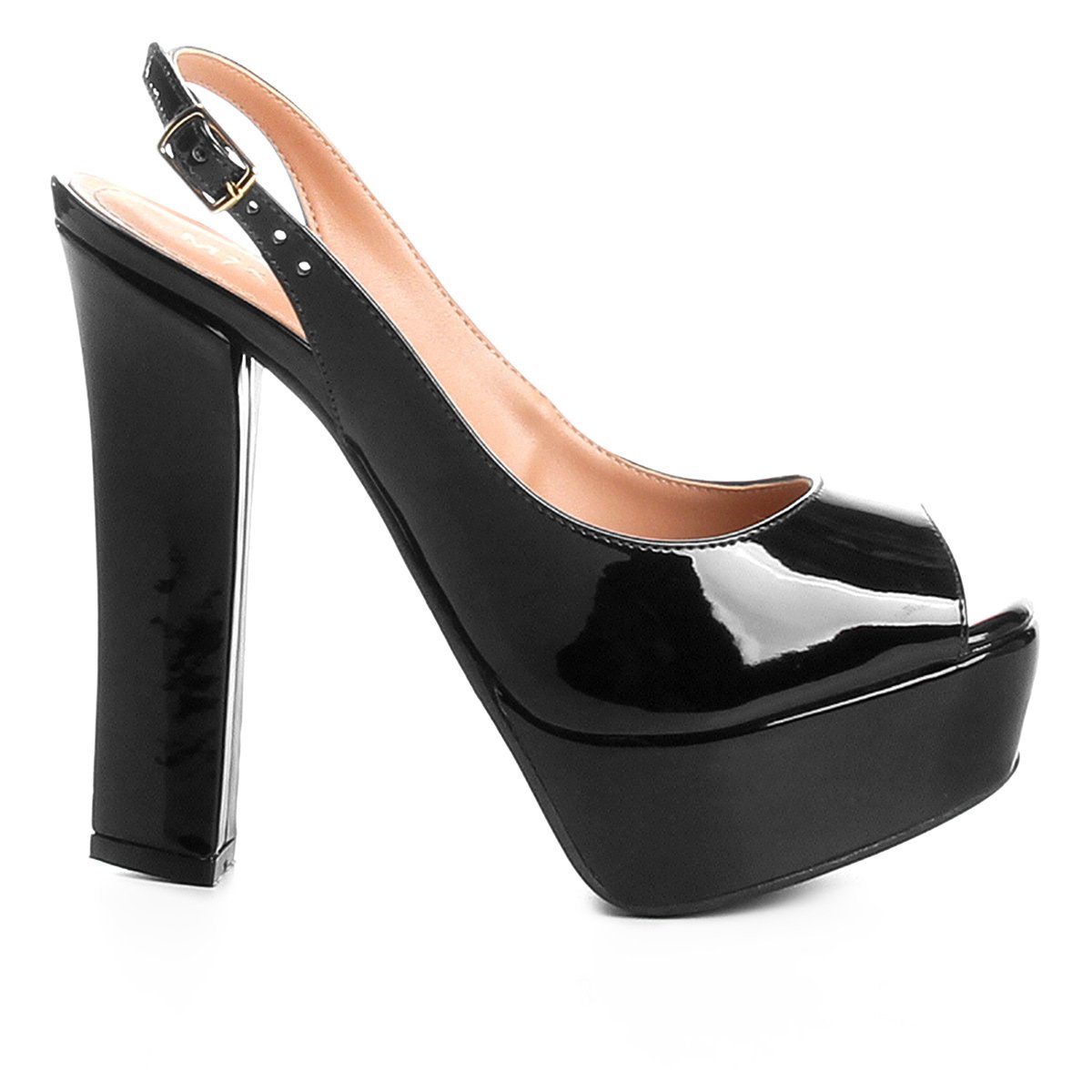 Peep toe mixage feminino azul salto fino - compre por menos | Repassa