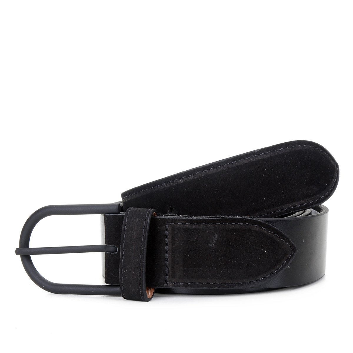 Cinto Couro Acostamento Liso Masculino